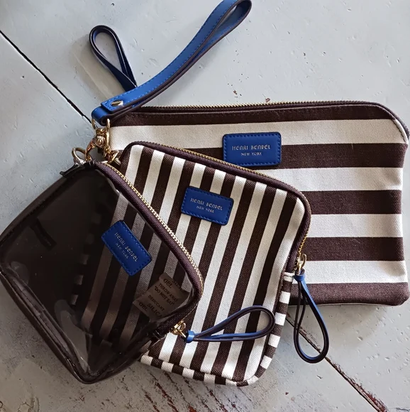 henri bendel Bags New Henri Bendel Trio Set Cosmetic Bag Poshmark